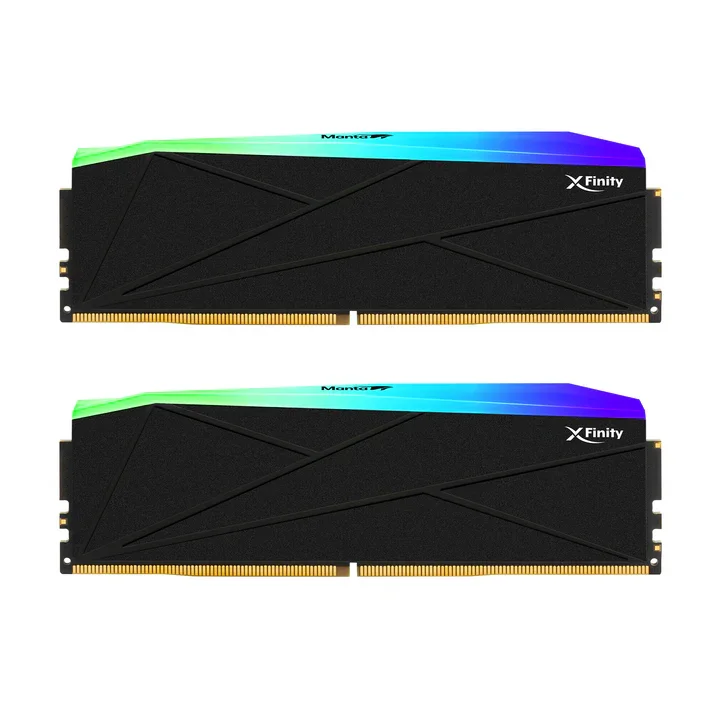 MANTA XFINITY RGB (INTEL/AMD) DDR5 32GB (160BX2) 6000MT/S U-DIMM 1.35V (CL30) (BK)